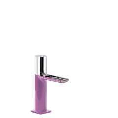 Tres Loft Colors egykaros mosdó csaptelep, cascade kifolyóval purple-chrome 20011002VI