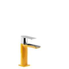 Tres Loft Colors egykaros mosdó csaptelep, cascade kifolyóval amber-chrome 20011001AM