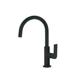 Tres Loft Colors egykaros, magasított mosdó csaptelep matt fekete 20020505NM