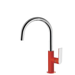 Tres Loft Colors egykaros, magasított mosdó csaptelep red-chrome 20020505RO