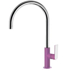 Tres Loft Colors egykaros, magasított (418 mm ) mosdó csaptelep purple-chrome 20020506VI