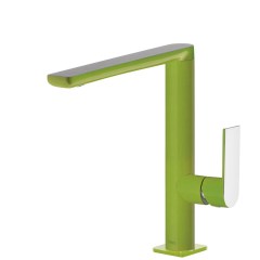 Tres Loft Colors egykaros, magasított mosdó csaptelep green-chrome  20020502VE