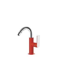 Tres Loft Colors egykaros bidé csaptelep leresztő nélkül red-chrome 20022401RO