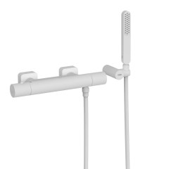 Tres Loft Colors fali termosztátos zuhany csaptelep, kézizuhannyal, matt fehér 20016409BM