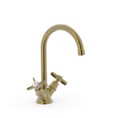 Tres Clasic kétkaros mosdó csaptelep matt bronz 24210901LM