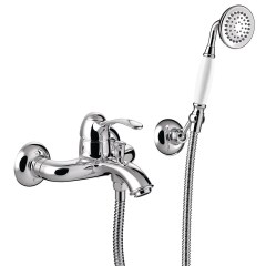 Tres Clasic egykaros kádtöltő csaptelep, kézizuhannyal króm 24217001