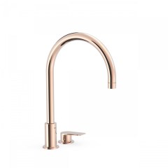 Tres Project-Tres peremre szerelhető, kétüléses mosdó csaptelep  rose gold 21110501OP