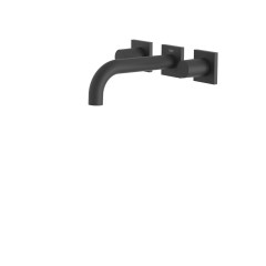 Tres Project-Tres fali, kétkaros mosdó csaptelep  matt fekete 21115101NM