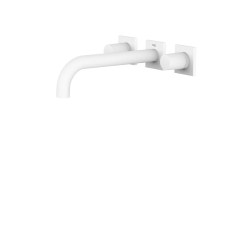 Tres Project-Tres fali, kétkaros mosdó csaptelep (kifolyó 240mm) matt fehér 21115201BM