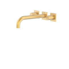 Tres Project-Tres fali, kétkaros mosdó csaptelep (kifolyó 240mm) matt arany 21115201OM