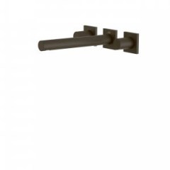 Tres Project-Tres fali, kétkaros mosdó csaptelep (kifolyó 206 mm) black bronz 21175201KMB