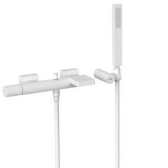 Tres Project-Tres fali egykaros kádtöltő csaptelep, kézizuhannyal matt fehér  21117001BM