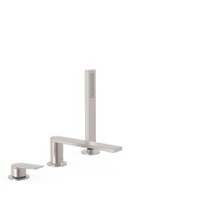 Tres Project-Tres peremre ültethető kádtöltő csaptelep, kézizuhannyal steel  21116101AC