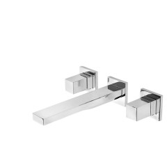 Tres Cuadro-Tres fali kétkaros mosdó csaptelep króm (kifolyó 180 mm) 00815301