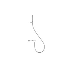 Tres Slim Exclusive fali termosztátos zuhany csaptelep, kézizuhannyal, fehér-króm 20216409BL