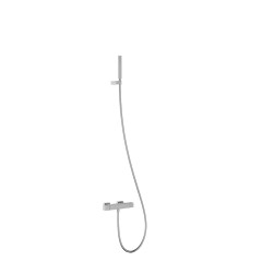 Tres Slim Exclusive fali termosztátos kád és zuhany csaptelep, cascade kifolyóval, kézizuhannyal, króm  20217409