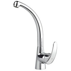 Konyhai egykaros, egylyukú mosogató csaptelep króm 172447