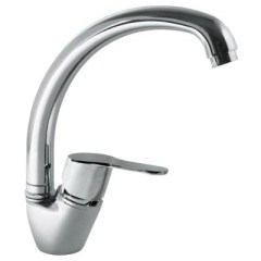 Konyhai egykaros, egylyukú mosogató csaptelep króm 139441