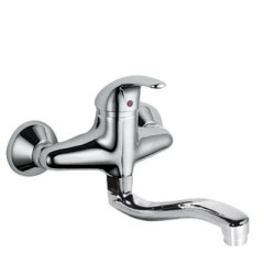 Konyhai egykaros, fali mosogató csaptelep króm 172318