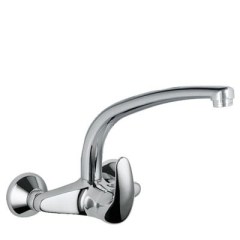 Konyhai egykaros, fali mosogató csaptelep króm 172420