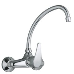 Konyhai egykaros, fali mosogató csaptelep króm 17031802