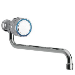 Konyhai egykaros, egyutas, fali mosogató csaptelep króm 123505