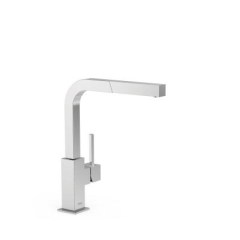 Konyhai egykaros, egylyukú, mosogató csaptelep kihúzható kifolyócsővel (5 színben) 106437