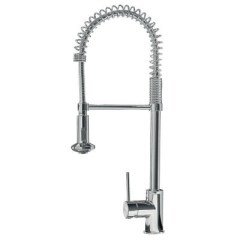 Konyhai egykaros, egylyukú, ipari mosogató csaptelep, króm 130493