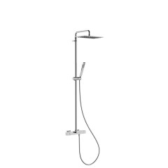 Tres Slim Exclusive fali termosztátos zuhany csaptelep, 300x200 mm-es esőztetővel, kézizuhannyal, króm 20231201