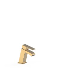 Tres Cuadro Exclusive egykaros mosdó csaptelep, cascade kifolyóval matt arany 00620101OM