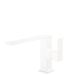 Tres Cuadro Exclusive egykaros mosdó csaptelep,  matt fehér 00620501BM