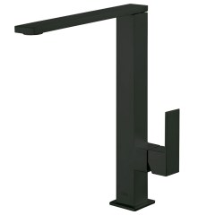 Tres Cuadro Exclusive magasított egykaros mosdó csaptelep,  matt fekete  00648501NM