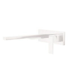 Tres Cuadro Exclusive falba süllyesztett, egykaros mosdó csaptelep, 245 mm-es kifolyóval, matt fehér  00620004BM