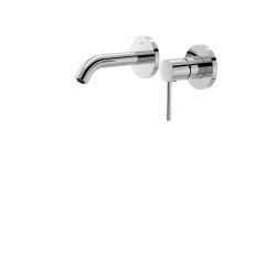 Tres Study Exclusive falba süllyesztett, kétrészes, egykaros mosdó csaptelep, króm  26220080