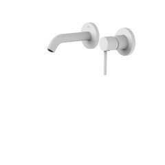 Tres Study Exclusive falba süllyesztett, kétrészes, egykaros mosdó csaptelep, matt fehér 26220080BM