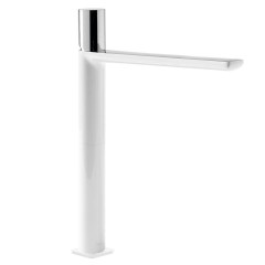 Tres Loft Colors egykaros, magasított (355 mm ) mosdó csaptelep fehér-chrome 20020306BL