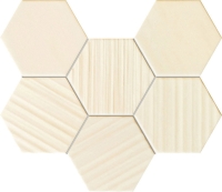 Tubadzin Horizon Hex Ivory mozaik 28,9 x 22,1