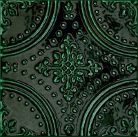 Tubadzin Tinta Green dekorcsempe 14,8 x 14,8