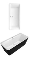 Villeroy & Boch Squaro Edge 12 térben álló kád 1800 x 800 mm 