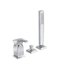 Bugnatese Vintage 9857 - peremre szerelhető 3 üléses kádcsaptelep