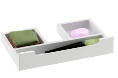 Ravak Classic SD 1300 Classic szekrény dupla mosdó alá cappuccino/fehér | X000000958