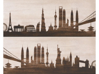 Zalakerámia dekorcsempe Zalakerámia Petrol CITY F-53030  dekorcsempe