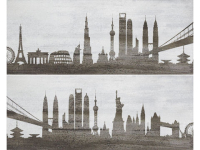 Zalakerámia dekorcsempe Zalakerámia Petrol CITY F-53029  dekorcsempe