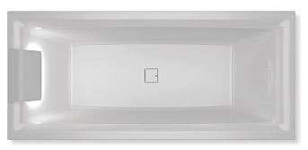Riho Still Square Led L Egyenes kád 170 x 75 cm