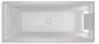 Riho Still Square Led L Egyenes kád 180 x 80 cm