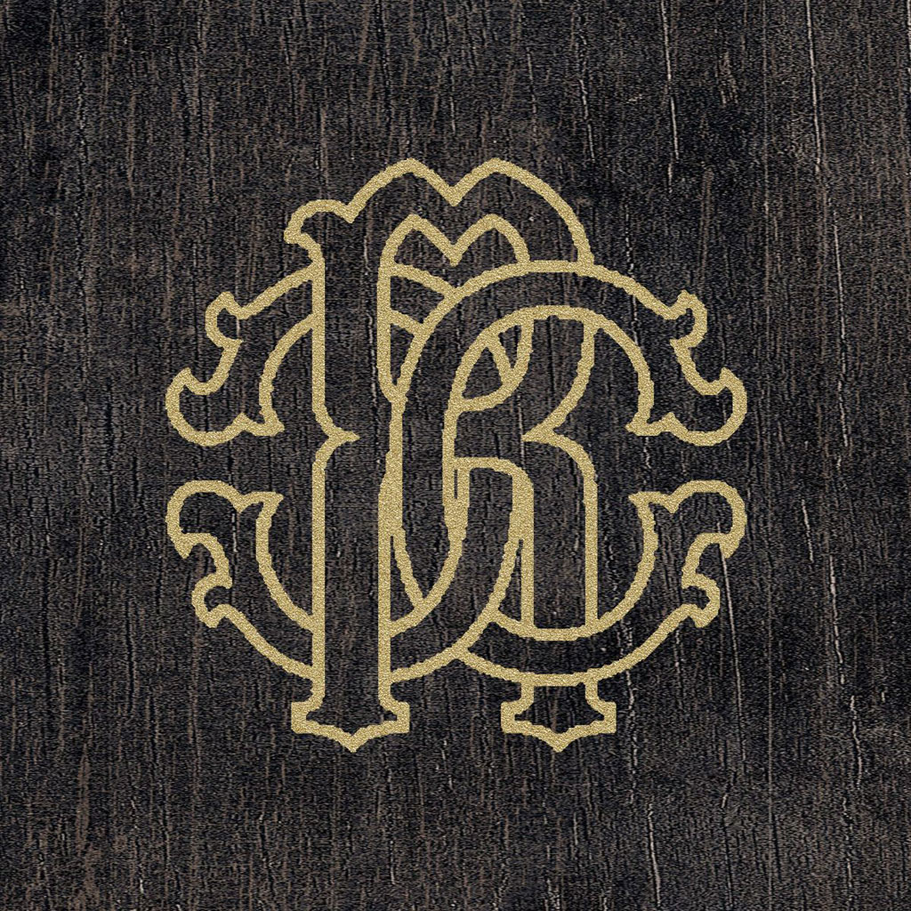 Roberto Cavalli The Wild Spirit Wood Logo Noir dekorcsempe 20x20 cm