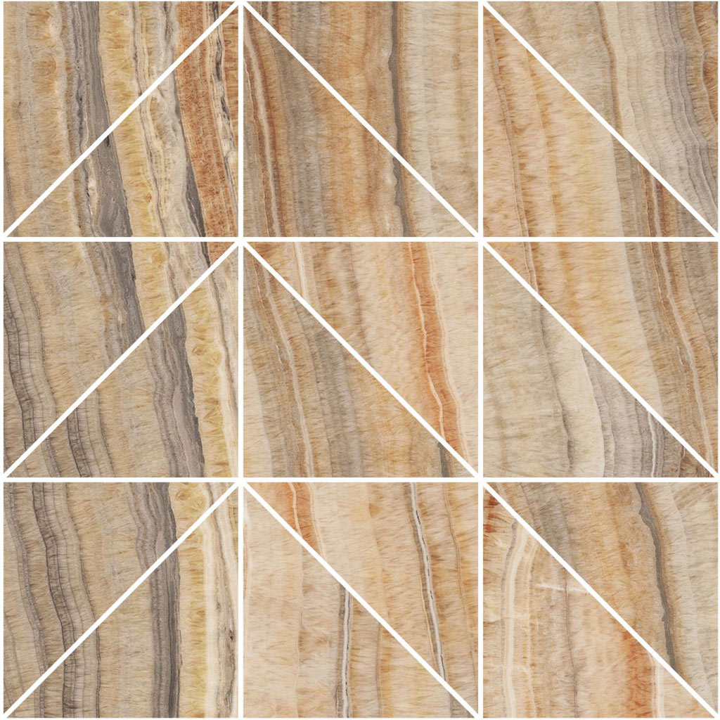 Roberto Cavalli Lush Onice Velluto Triangoli mozaik 29,8x29,8 cm