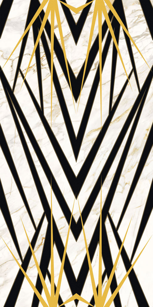 Roberto Cavalli Lush Palm Calacatta Oro dekorcsempe 59,6x119,2 cm