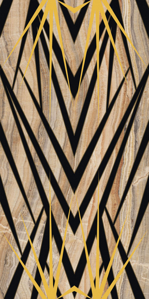 Roberto Cavalli Lush Palm Onice Velluto dekorcsempe 59,6x119,2 cm