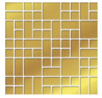 Valore Royal Gold Glass 25 x 25 mozaik